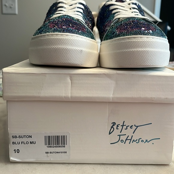 Betsey Johnson Multicolor Glitter Sneakers - Picture 3 of 3